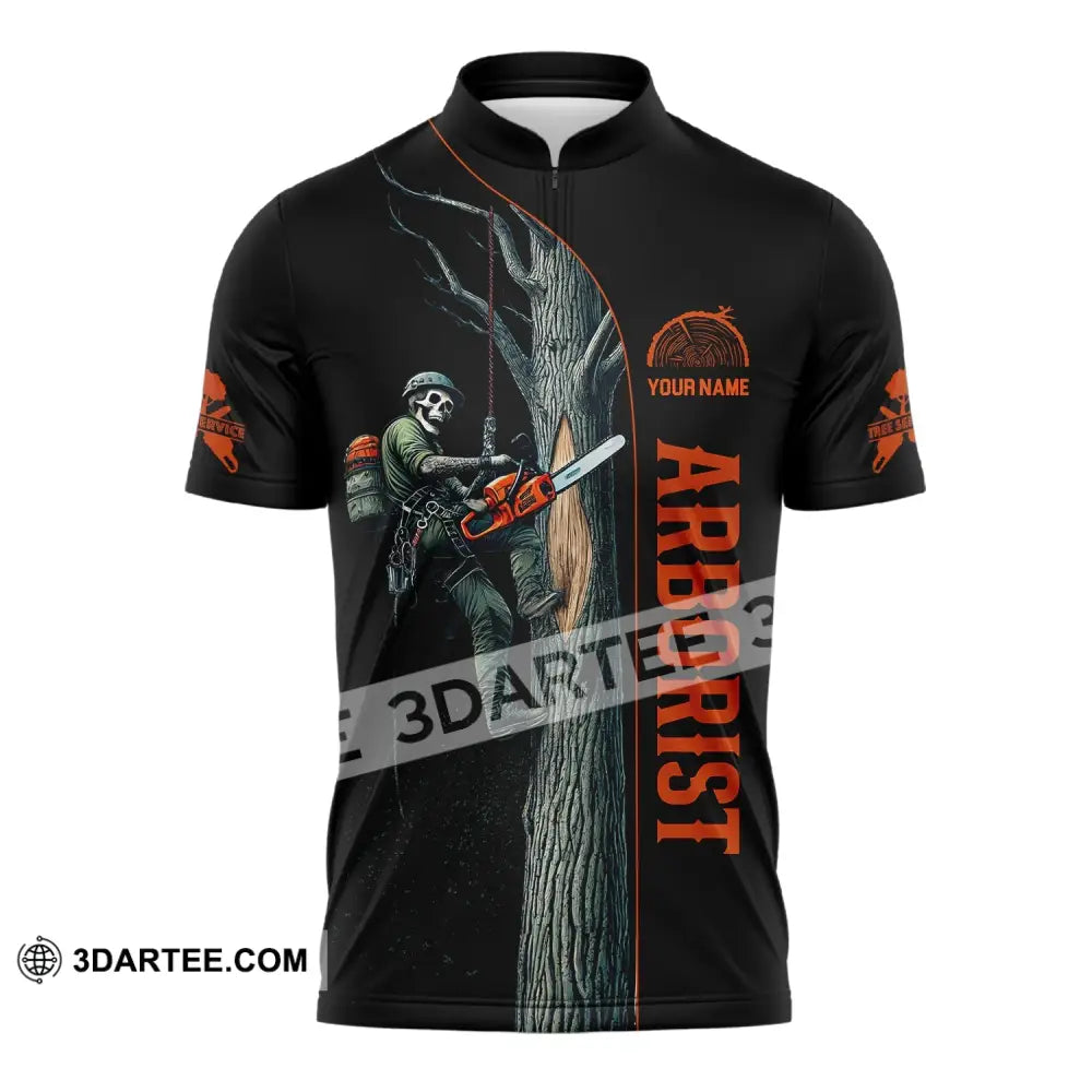 Man Shirt Custom Name Arborist T-Shirt Hoodie Long Sleeve Zipper Polo / S T-Shirt