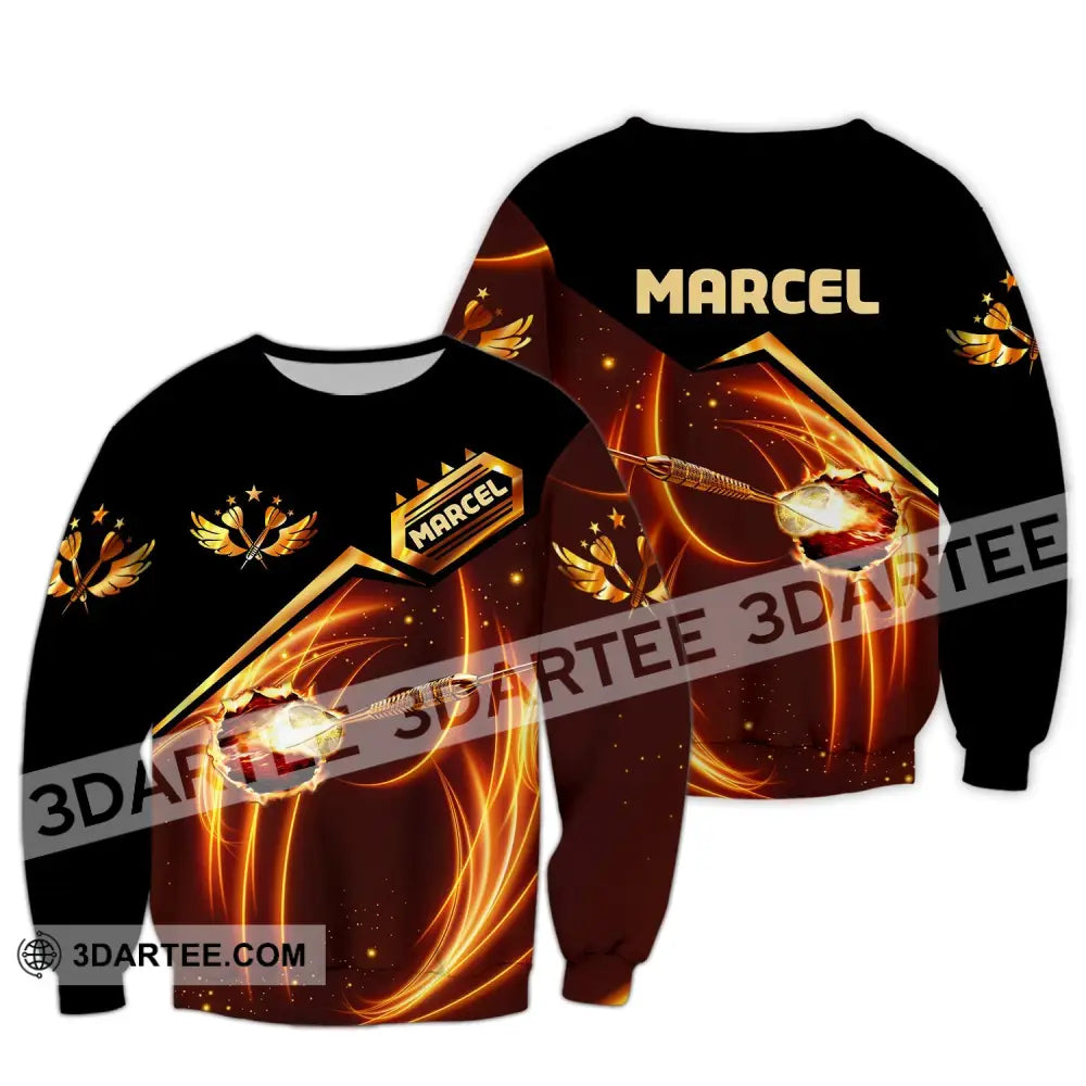 Man Shirt Custom Name Archery Polo Archer Hoodie Long Sleeve T-Shirt Gift For Lovers / S