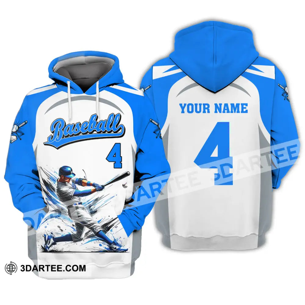 Man Shirt Custom Name Baseball Club Hoodie Polo Long Sleeve Gift For Players / S T-Shirt