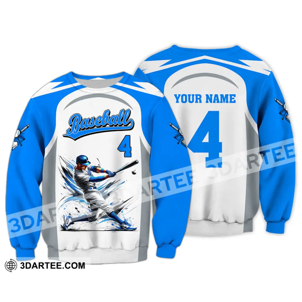 Man Shirt Custom Name Baseball Club Hoodie Polo Long Sleeve Gift For Players / S T-Shirt