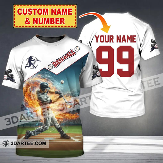 Man Shirt Custom Name Baseball Polo T-Shirt Hoodie Long Sleeve