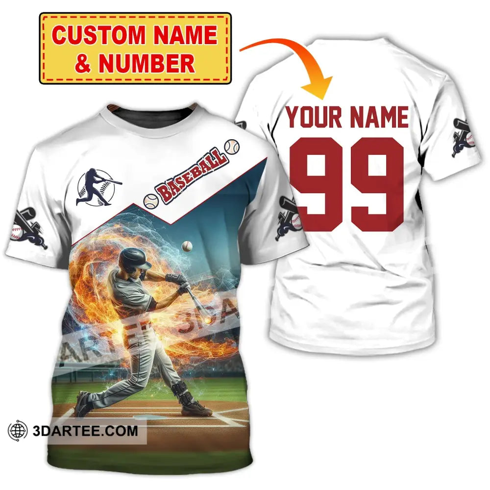 Man Shirt Custom Name Baseball Polo T-Shirt Hoodie Long Sleeve