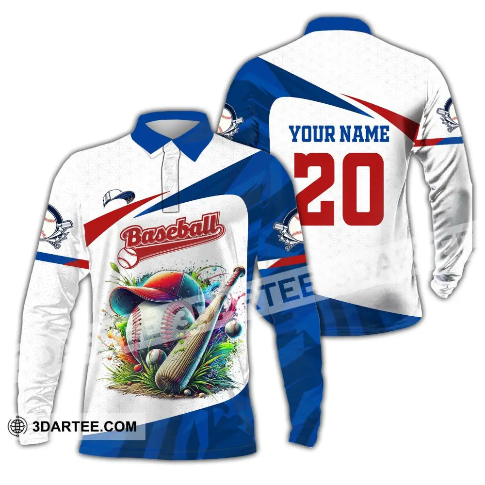 Man Shirt Custom Name Baseball Team T-Shirt Hoodie Long Sleeve Lover Apparel Polo / S T-Shirt