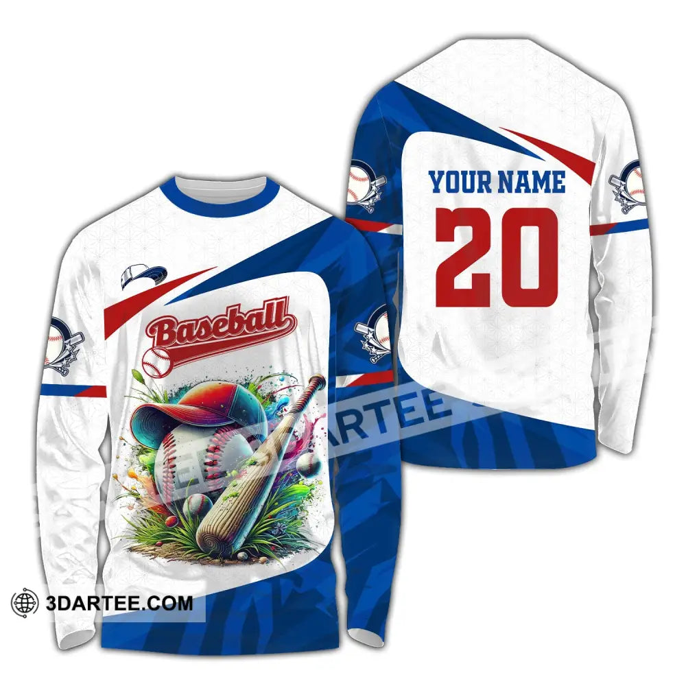 Man Shirt Custom Name Baseball Team T-Shirt Hoodie Long Sleeve Lover Apparel / S T-Shirt