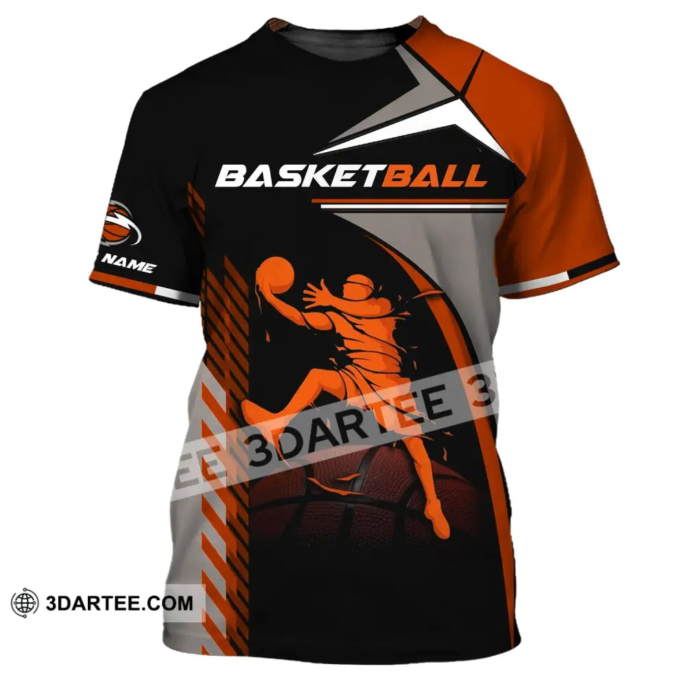 Man Shirt Custom Name Basketball T-Shirt Gift For Player / S