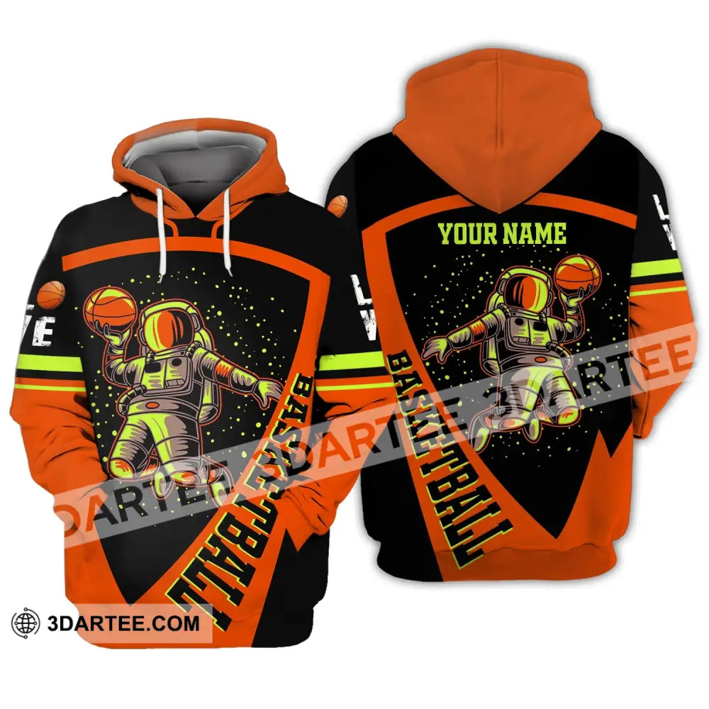 Man Shirt Custom Name Basketball T-Shirt Love Gift For Player Hoodie / S