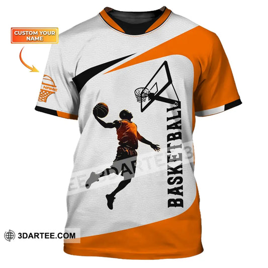 Man Shirt Custom Name Basketball T-Shirt Polo Gift For Player