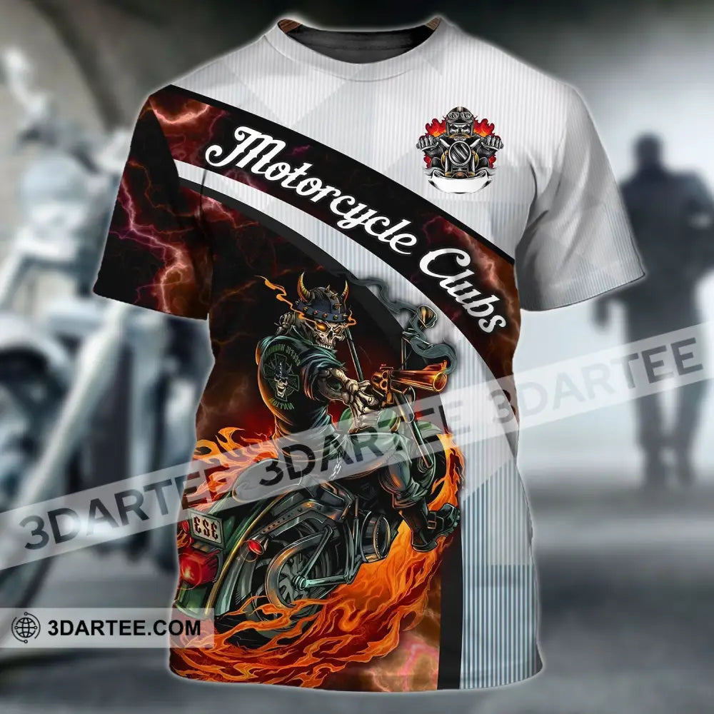 Man Shirt - Custom Name Biker Gang T-Shirt Motorcycle Club Skull / S T-Shirt