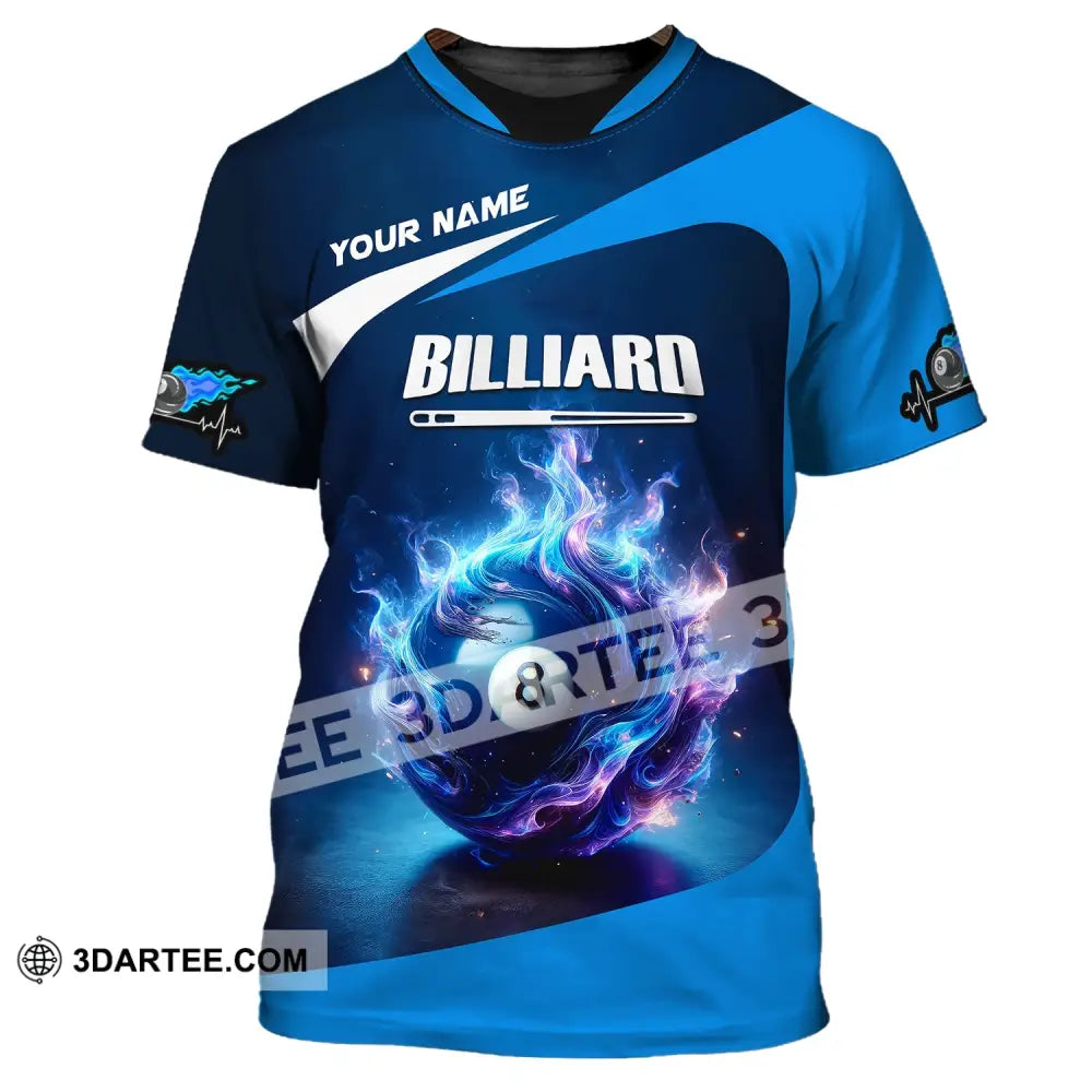 Man Shirt Custom Name Billiards All Star For Players T-Shirt / S