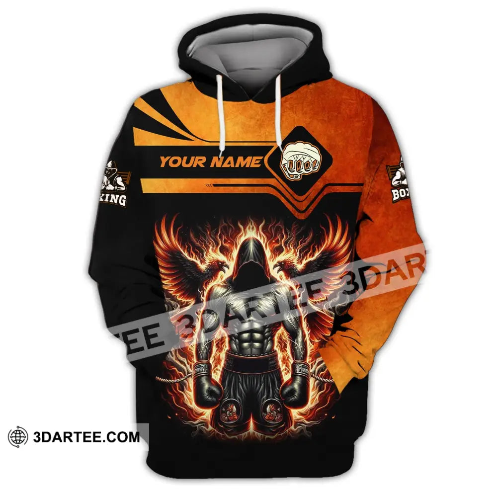 Man Shirt Custom Name Boxing Gift For Lover Hoodie / S T-Shirt