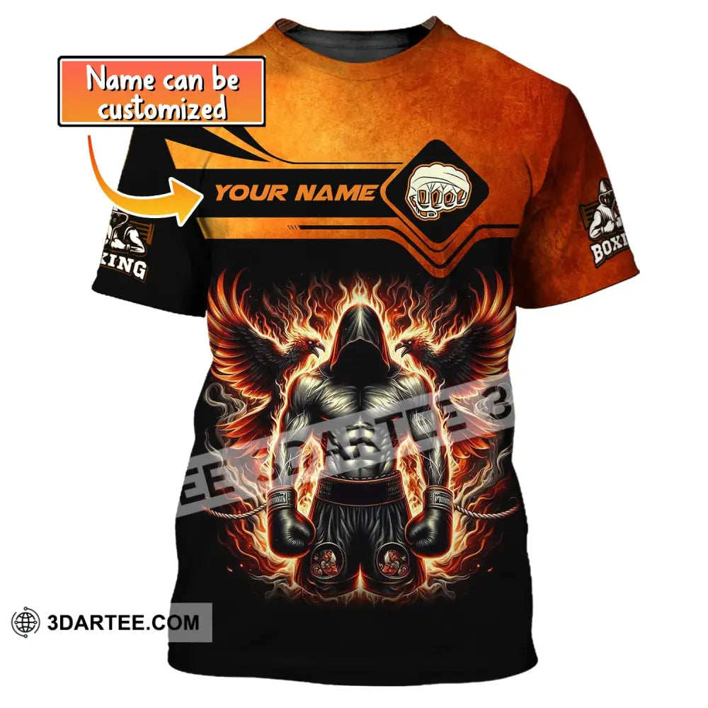 Man Shirt Custom Name Boxing Gift For Lover T-Shirt