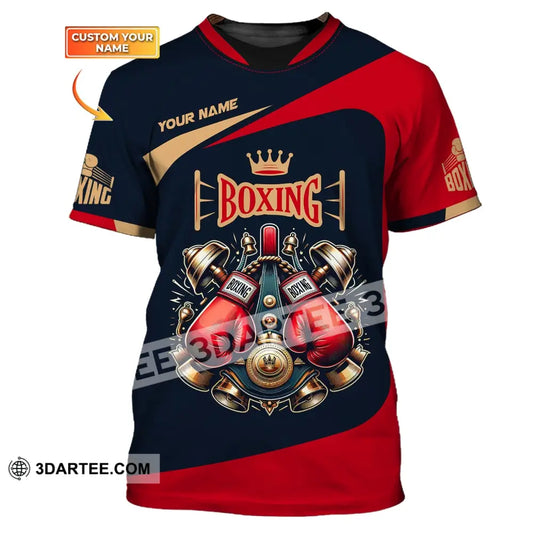 Man Shirt Custom Name Boxing Polo Long Sleeve Gift For Lover T-Shirt