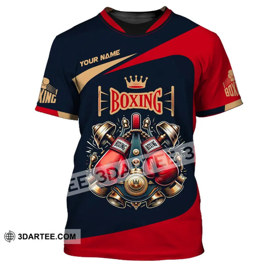 Man Shirt Custom Name Boxing Polo Long Sleeve Gift For Lover T-Shirt / S