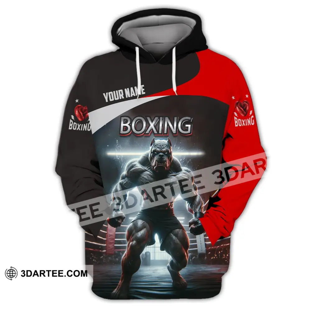 Man Shirt Custom Name Boxing T-Shirt For Club Gift Lovers Hoodie / S T-Shirt