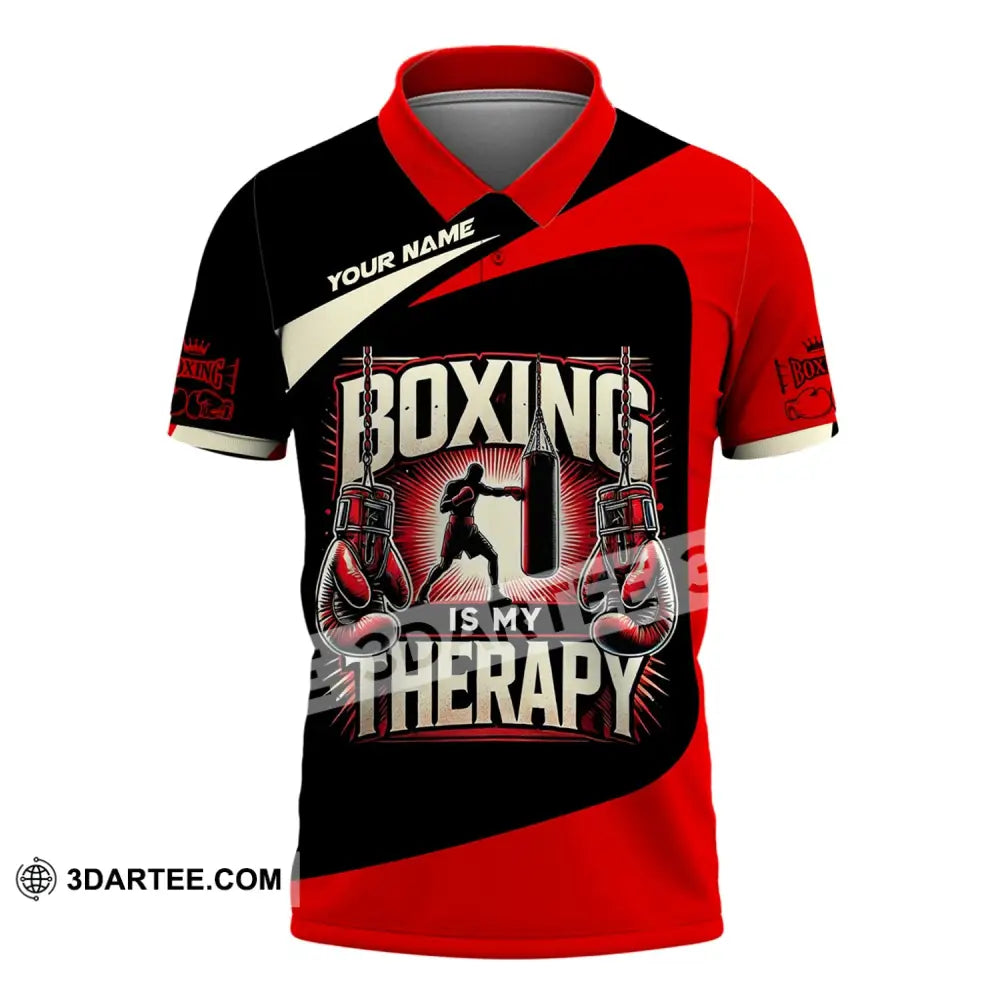 Man Shirt Custom Name Boxing T-Shirt For Club Gift Lovers Polo / S T-Shirt