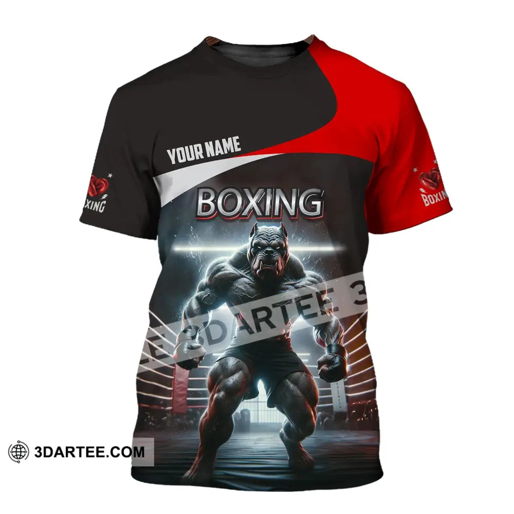 Man Shirt Custom Name Boxing T-Shirt For Club Gift Lovers / S T-Shirt