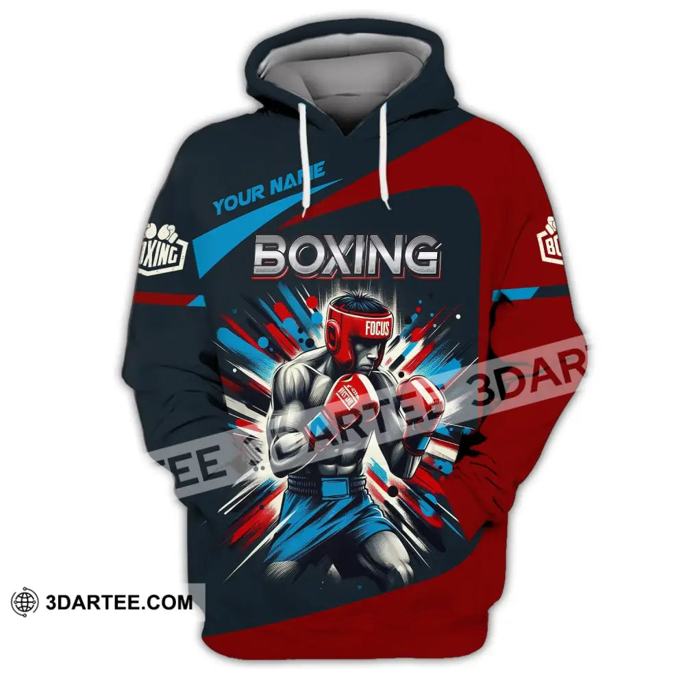 Man Shirt Custom Name Boxing T-Shirt Gift For Lover Hoodie / S