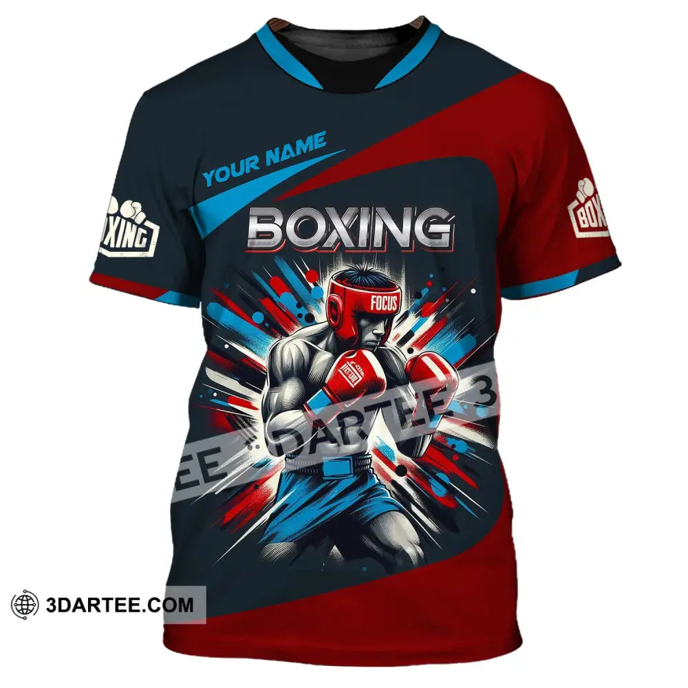 Man Shirt Custom Name Boxing T-Shirt Gift For Lover / S