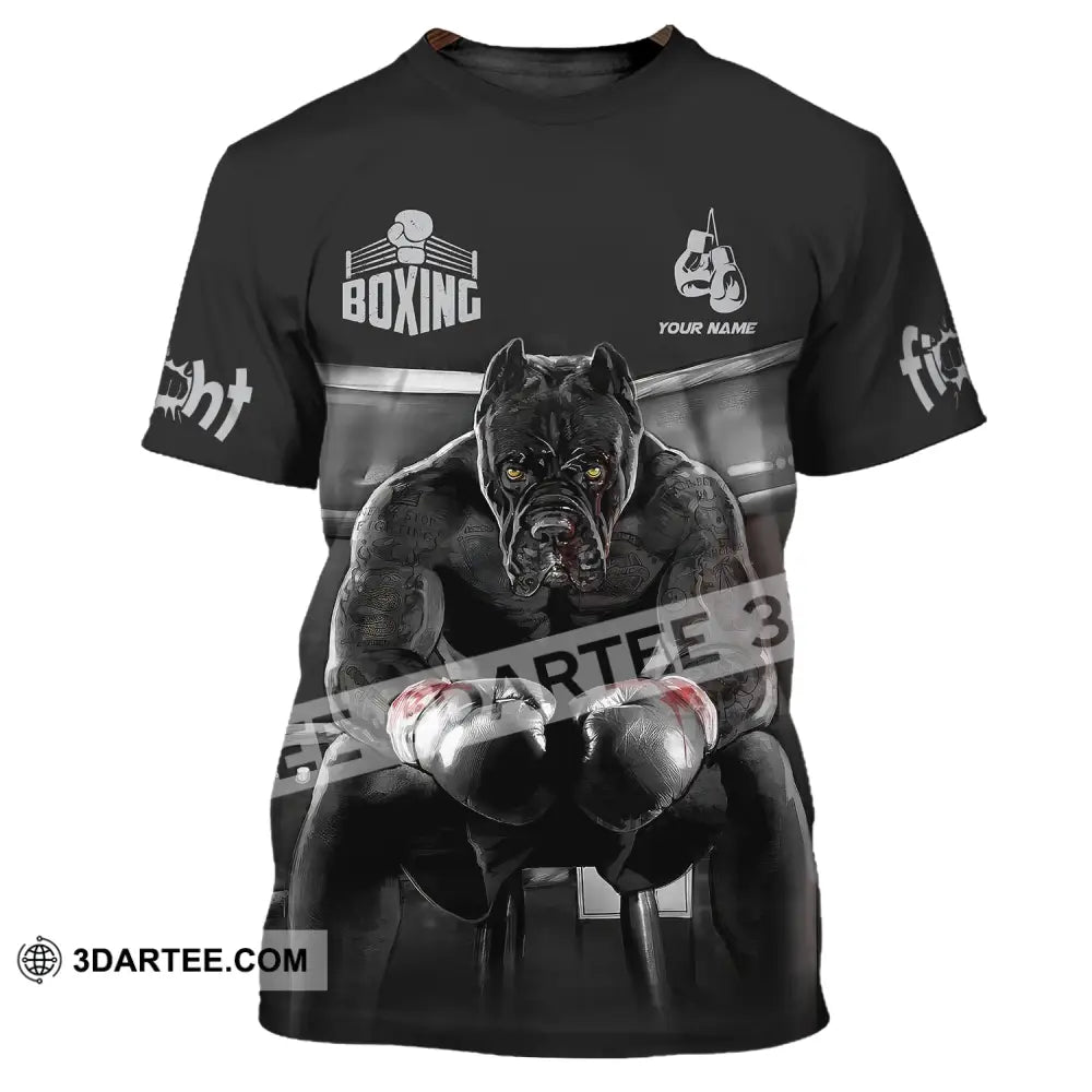 Man Shirt, Custom Name Boxing T-Shirt, Boxing Hoodie Polo Shirt, Gift