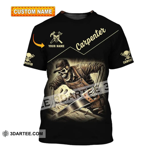 Man Shirt Custom Name Carpenter Hoodie Polo Long Sleeve T-Shirt