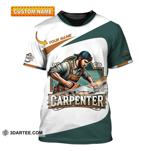 Man Shirt Custom Name Carpenter Hoodie Polo Long Sleeve T-Shirt