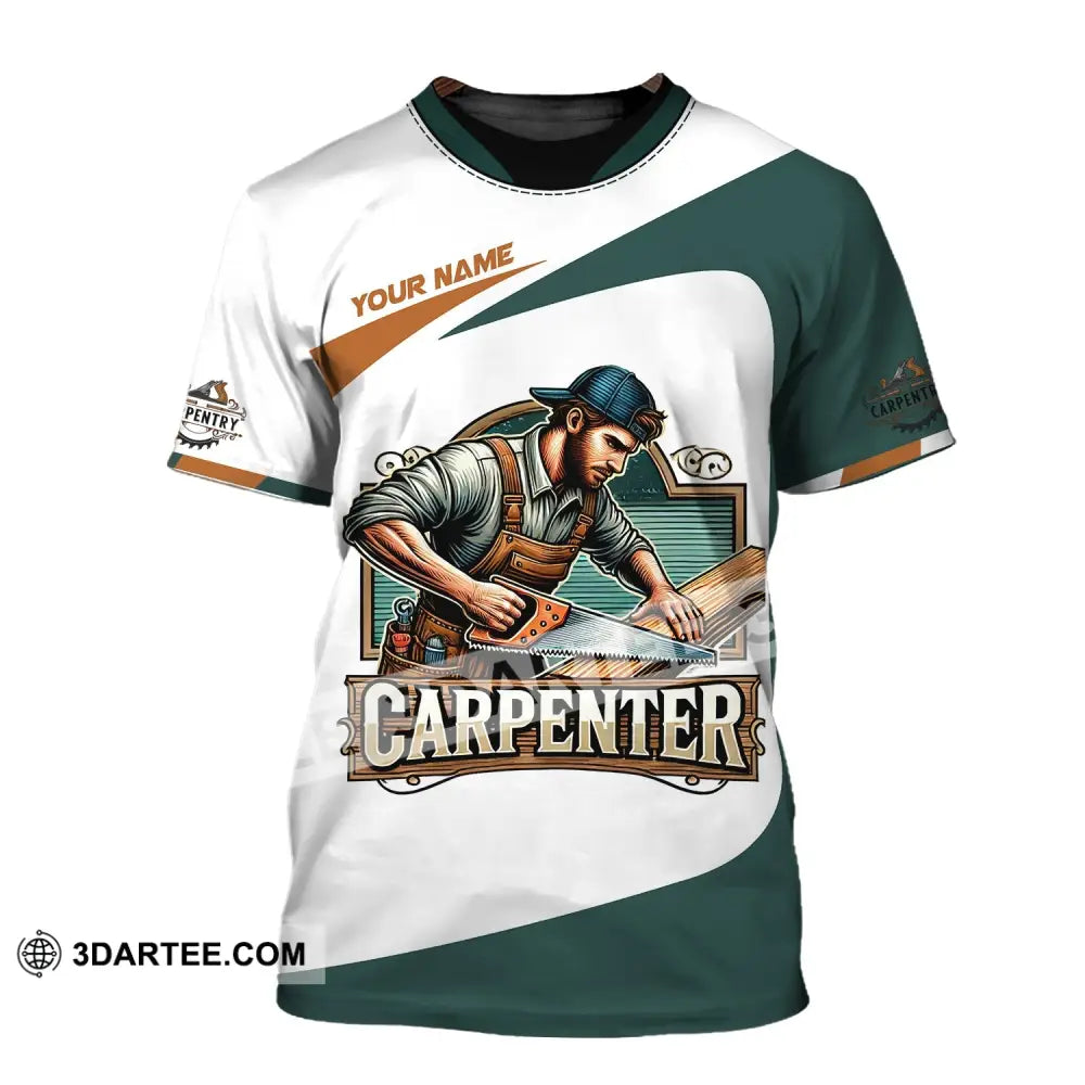 Man Shirt Custom Name Carpenter Hoodie Polo Long Sleeve T-Shirt / S T-Shirt