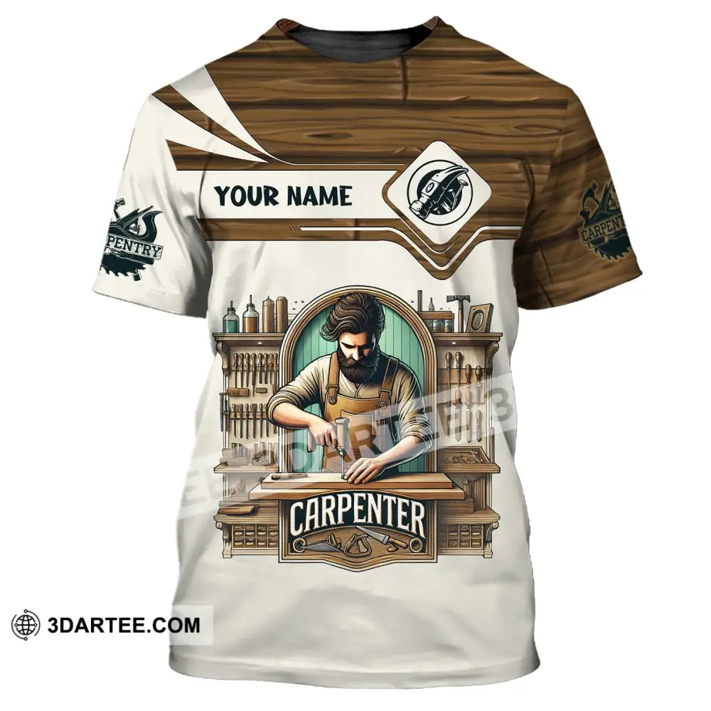 Man Shirt Custom Name Carpenter Hoodie Polo Long Sleeve T-Shirt / S T-Shirt