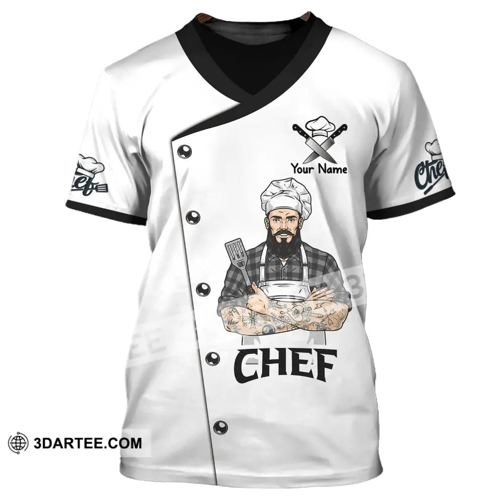 Man Shirt Custom Name Chef T-Shirt Apparel T-Shirt / S