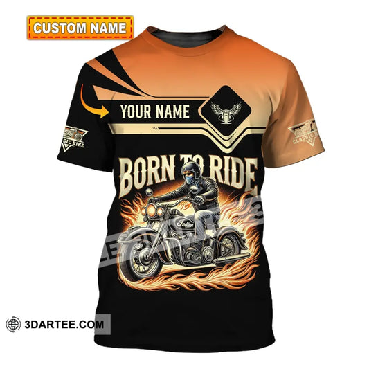 Man Shirt Custom Name Classic Bike Motorcycle T-Shirt Hoodie Long Sleeve T-Shirt