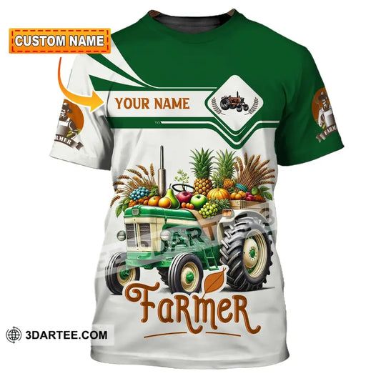 Man Shirt Custom Name Farmer Polo Apparel T-Shirt