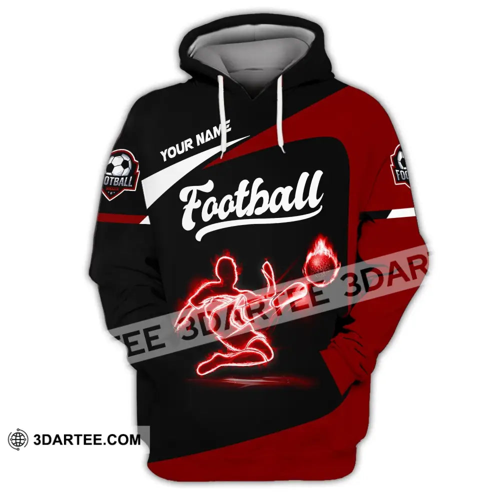 Man Shirt Custom Name Football Soccer T-Shirt Gift For Lover Hoodie / S