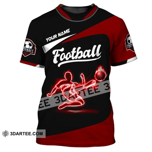 Man Shirt Custom Name Football Soccer T-Shirt Gift For Lover / S