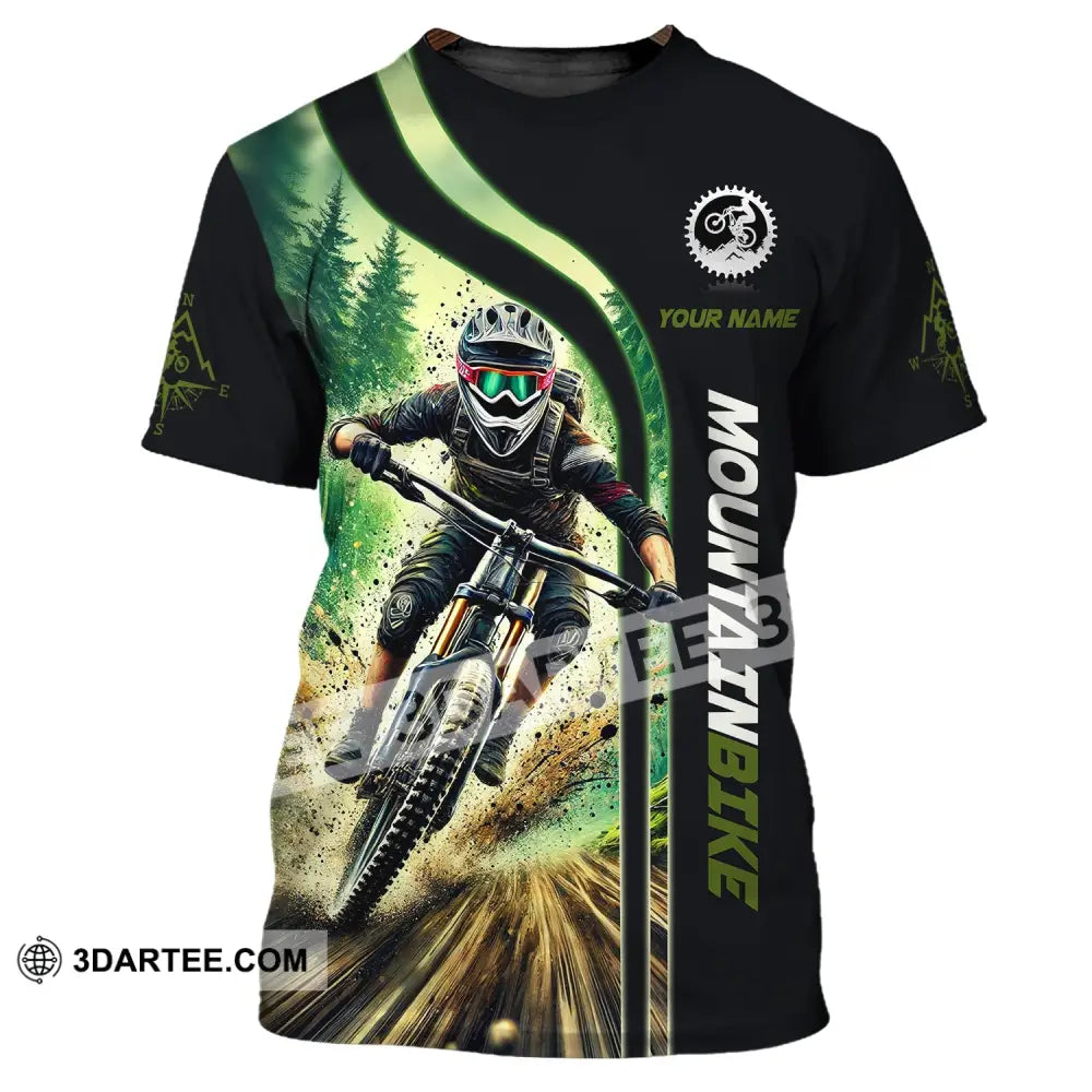 t shirt mountainbike Man Shirt, Custom Name Shirt for Mountain Bike Lover, Mountain Bike Po