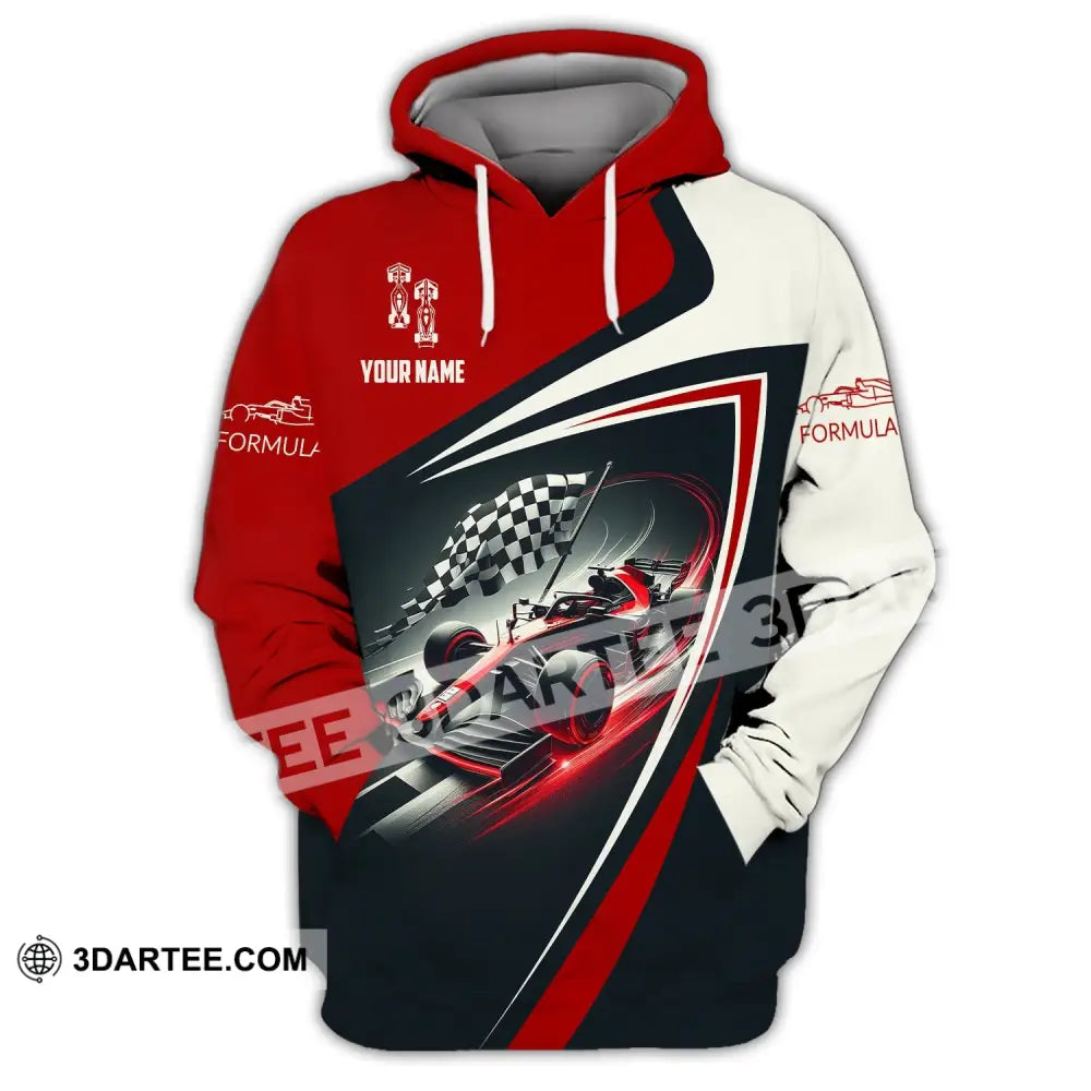 Man Shirt Custom Name Formula One F1 T-Shirt Hoodie Long Sleeve / S T-Shirt