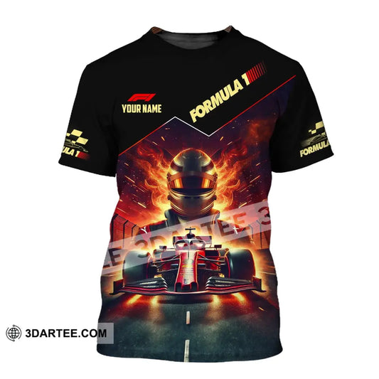 Man Shirt Custom Name Formula One F1 T-Shirt Hoodie Long Sleeve / S T-Shirt