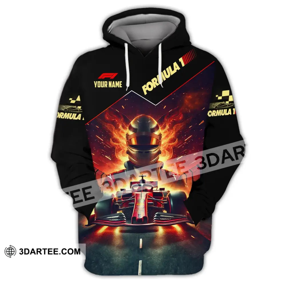 Man Shirt Custom Name Formula One F1 T-Shirt Hoodie Long Sleeve / S T-Shirt