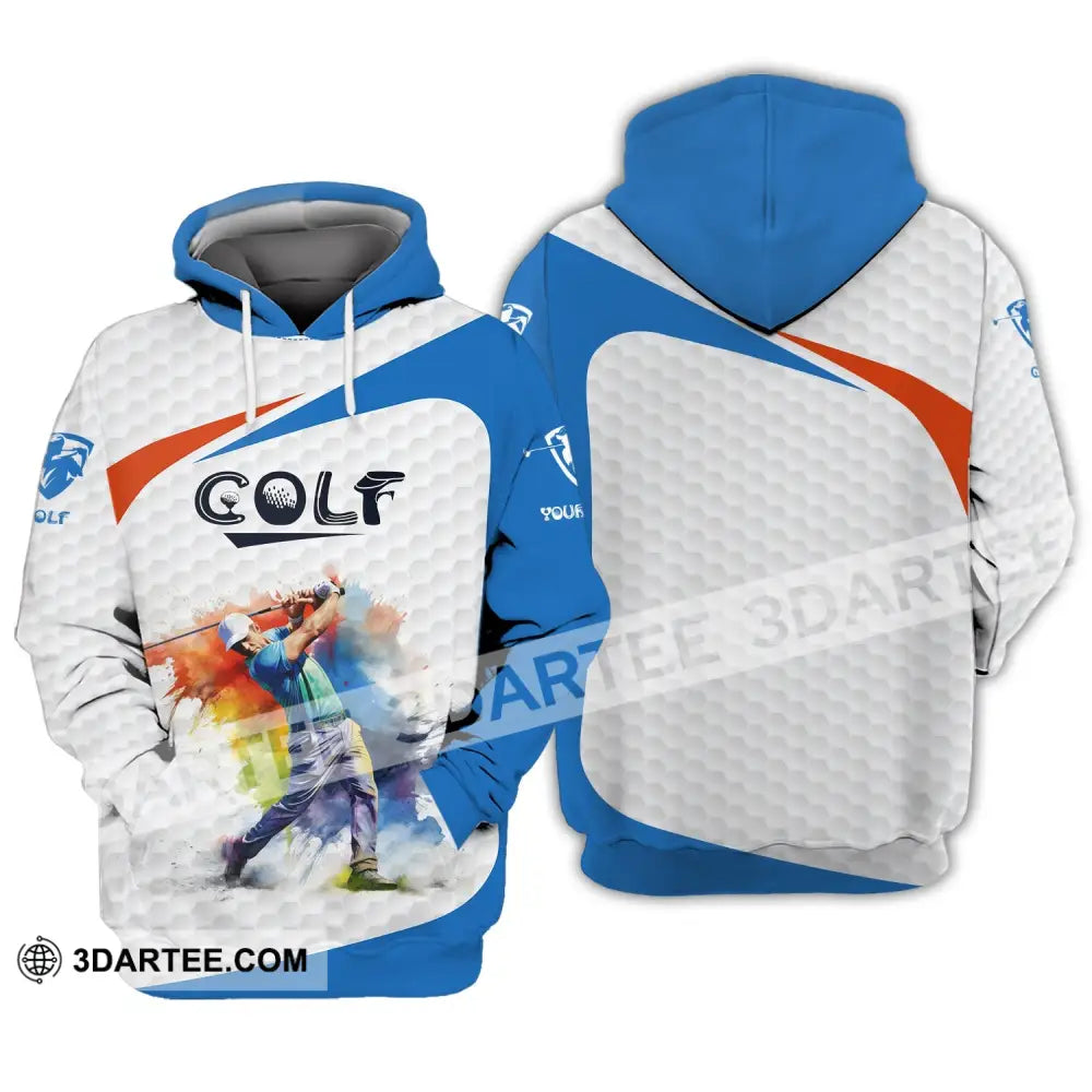 Man Shirt Custom Name Golf Gift For Lover Player Hoodie / S T-Shirt