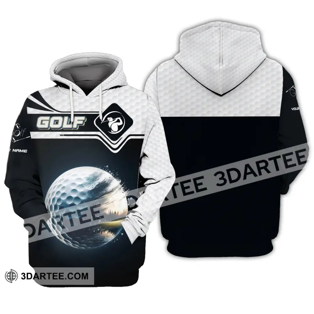 Man Shirt Custom Name Golf Gift For Lover Player Hoodie / S T-Shirt