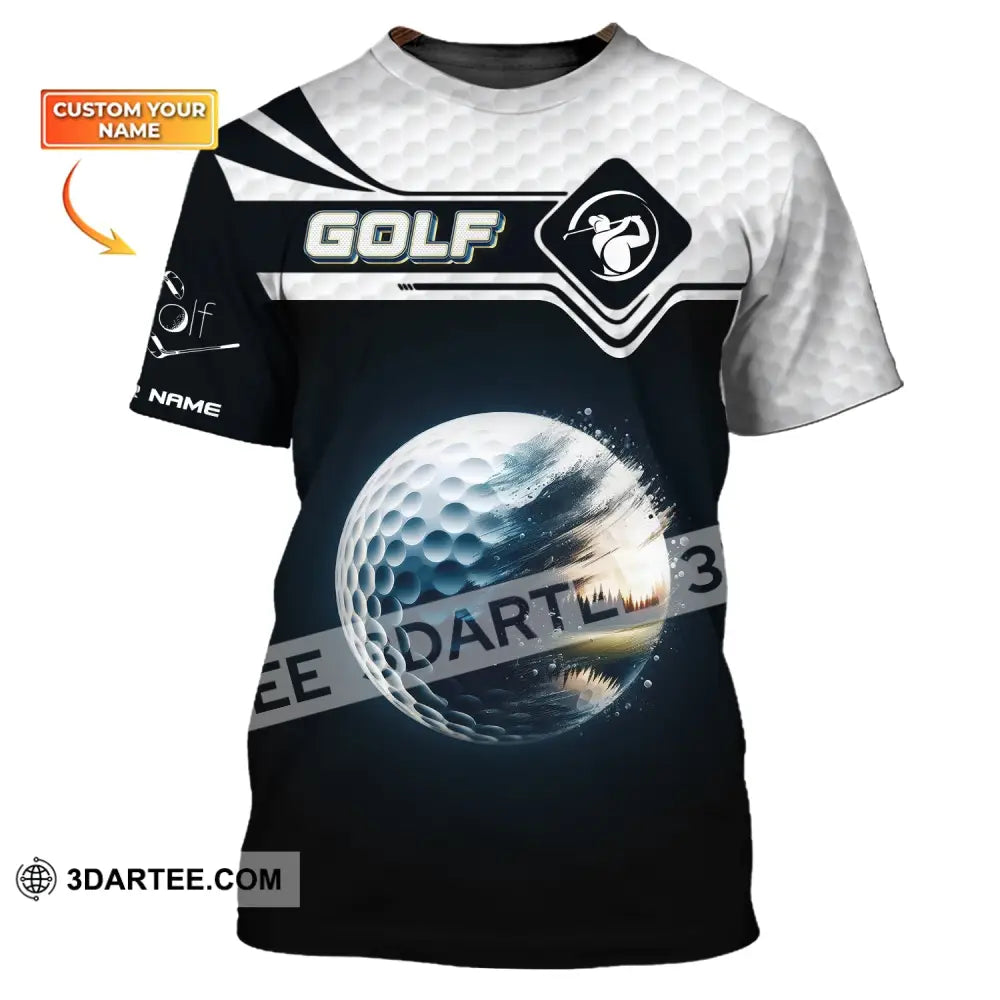 Man Shirt Custom Name Golf Gift For Lover Player T-Shirt