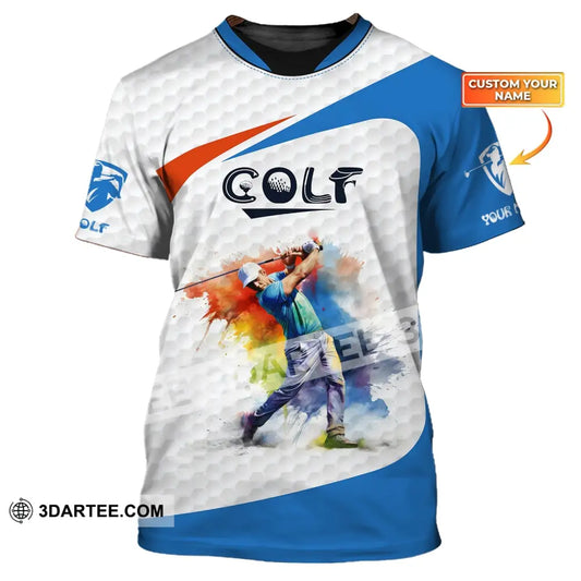 Man Shirt Custom Name Golf Gift For Lover Player T-Shirt / S