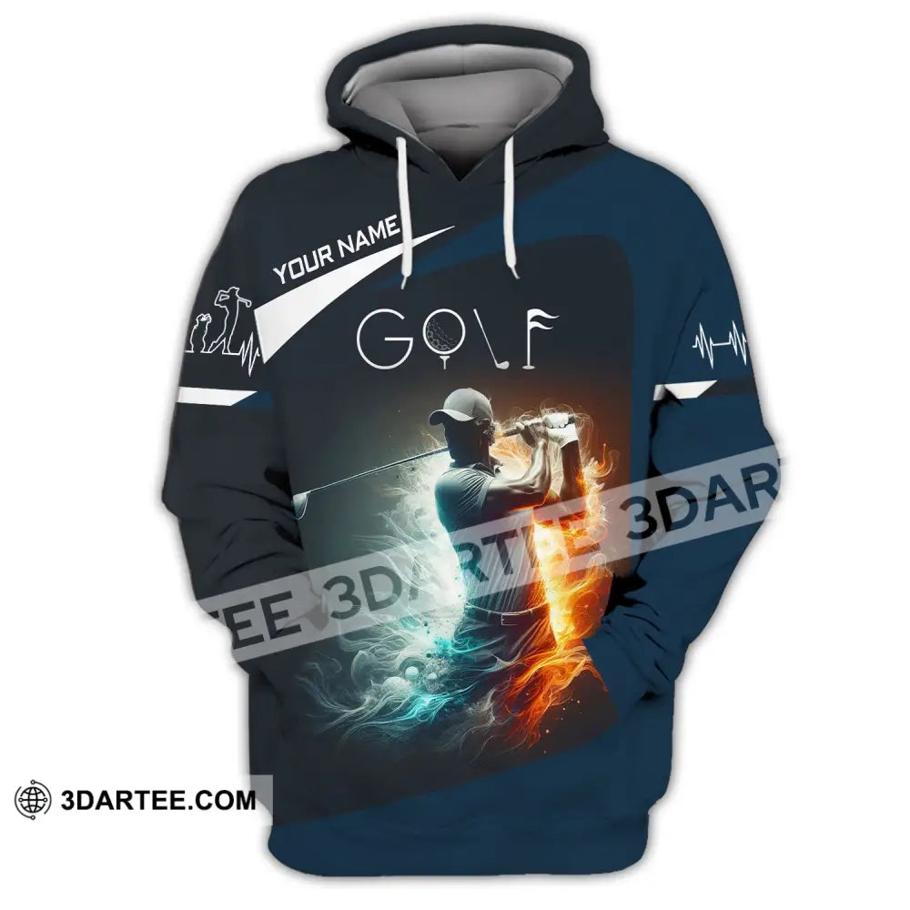 Man Shirt Custom Name Golf T-Shirt For Club Gift Lovers Hoodie / S T-Shirt