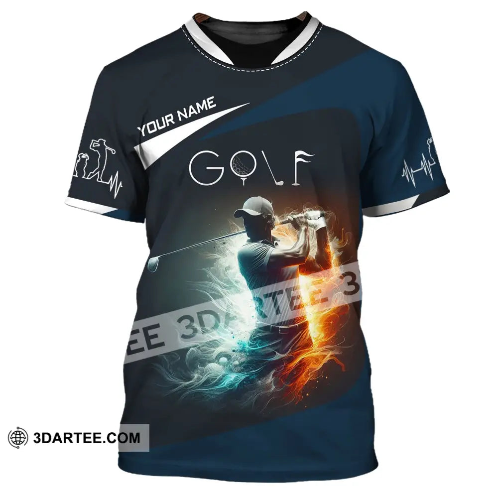 Man Shirt Custom Name Golf T-Shirt For Club Gift Lovers / S T-Shirt