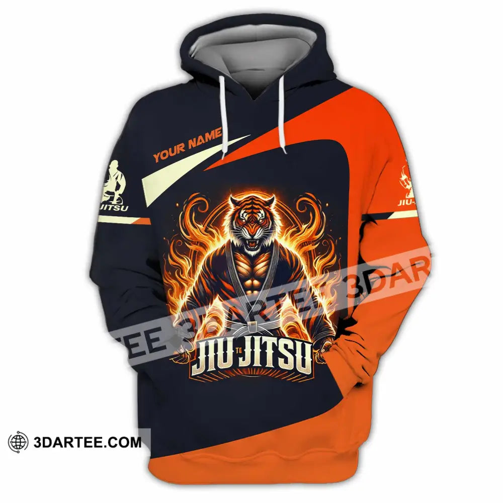 Man Shirt Custom Name Jiujutsu Lover Hoodie Polo Long Sleeve / S T-Shirt