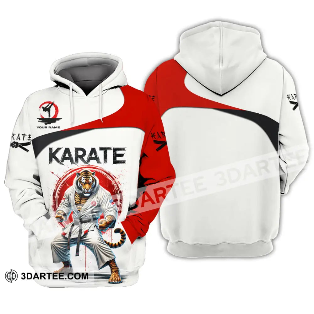 Man Shirt Custom Name Karate Hoodie Polo Long Sleeve Gift For Lovers / S T-Shirt