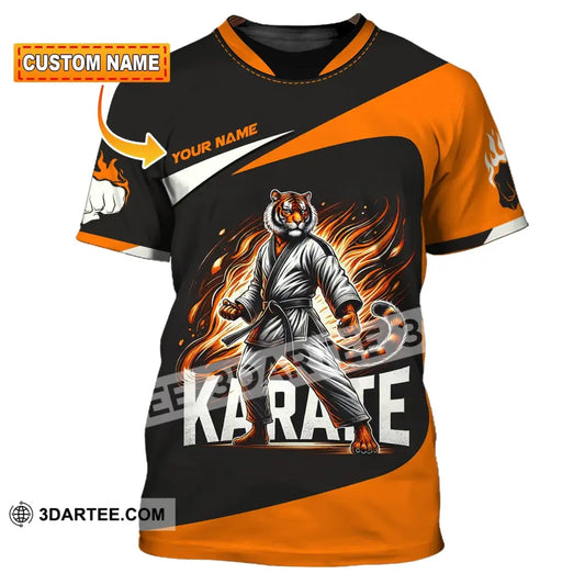 Man Shirt Custom Name Karate Hoodie Polo Long Sleeve Gift For Lovers T-Shirt