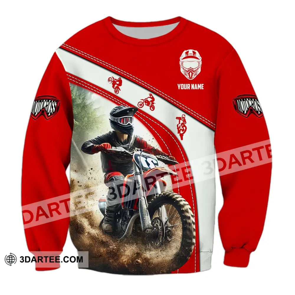 Man Shirt Custom Name Mountain Bike Polo Long Sleeve Gift Yn240803 / S T-Shirt