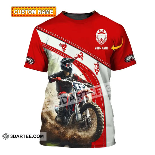 Man Shirt Custom Name Mountain Bike Polo Long Sleeve Gift Yn240803 T-Shirt