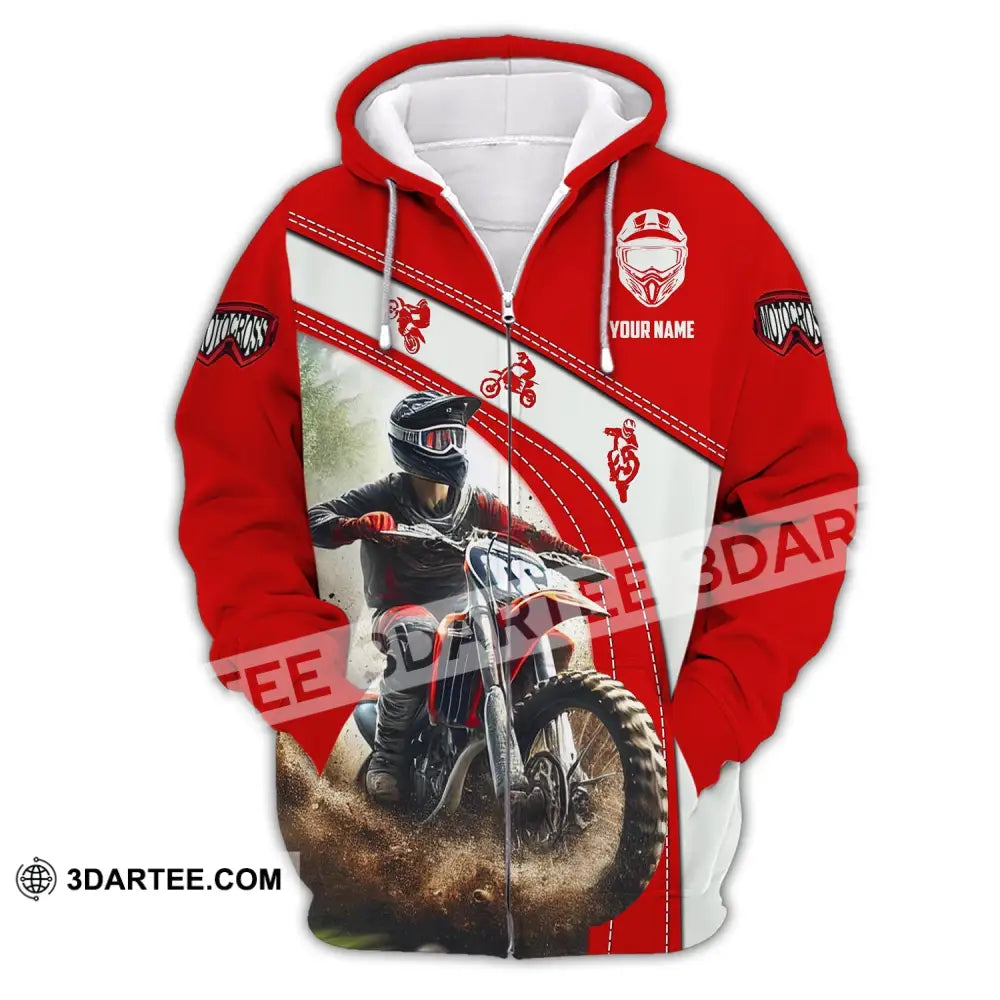 Man Shirt Custom Name Mountain Bike Polo Long Sleeve Gift Yn240803 Zipper Hoodie / S T-Shirt