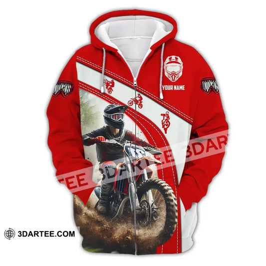 Man Shirt Custom Name Mountain Bike Polo Long Sleeve Gift Yn240803 Zipper Hoodie / S T-Shirt