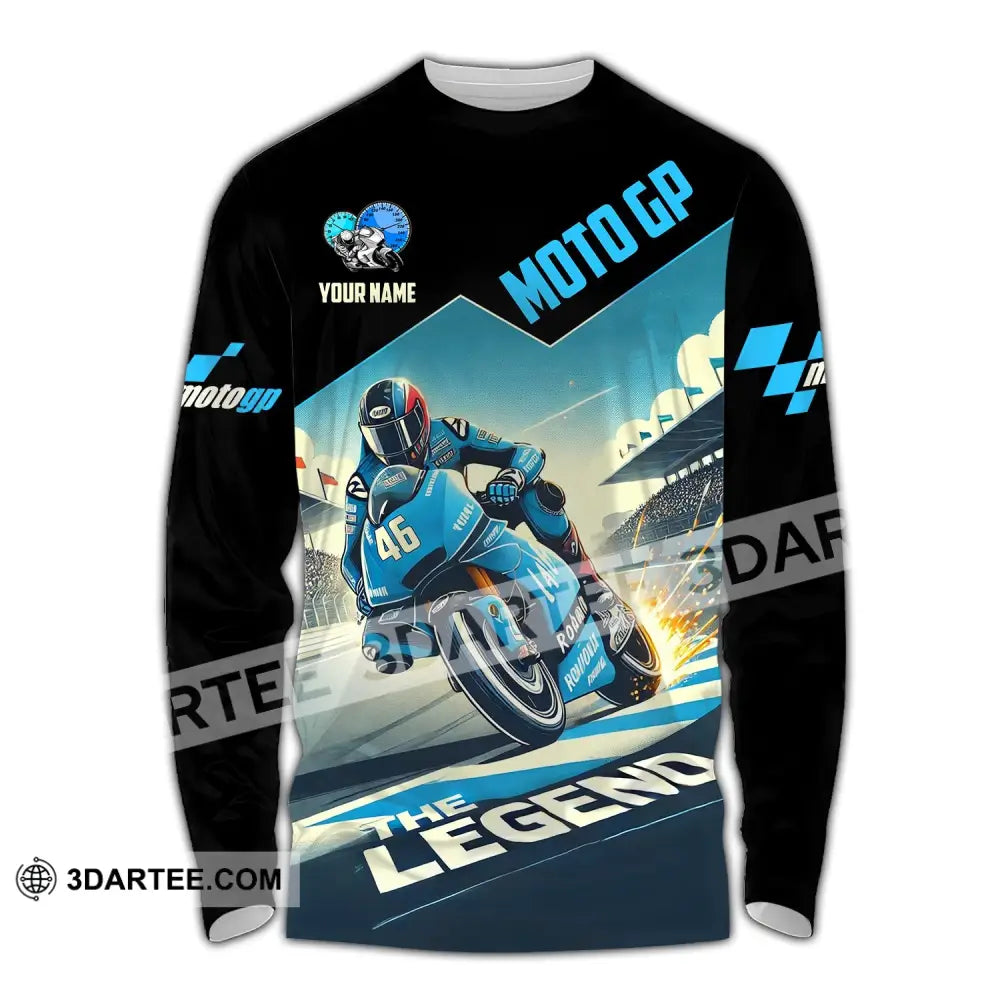 Man Shirt Custom Name Motogp Polo Long Sleeve Gift / S T-Shirt